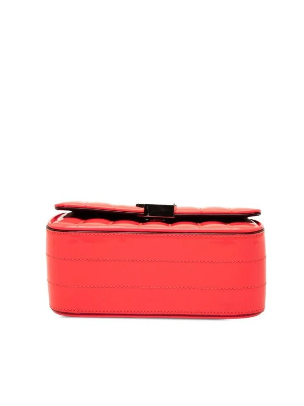 Saint Laurent YSL Logo Viki Small Crossbody Chain Shoulder Bag Pink Patent